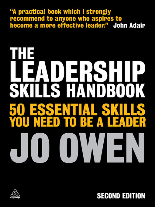 Title details for The Leadership Skills Handbook by Jo Owen - Available